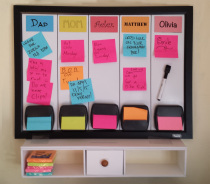 Post-Its Family Center alpha prototype